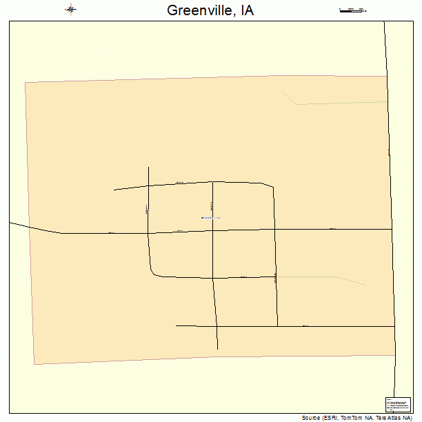Greenville, IA street map