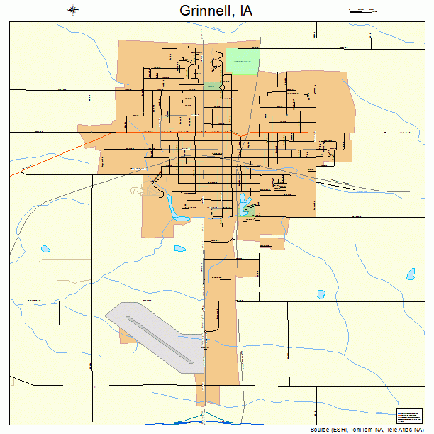 Grinnell, IA street map