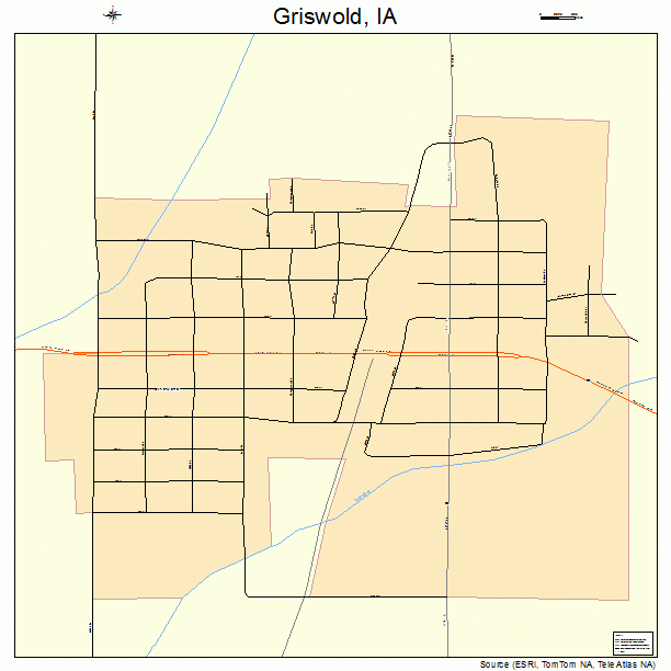 Griswold, IA street map