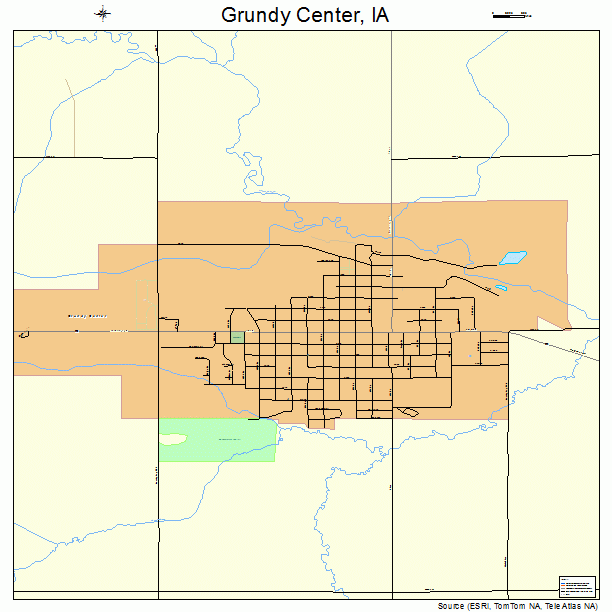 Grundy Center, IA street map