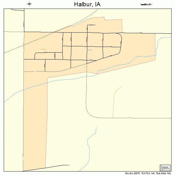 Halbur, IA street map