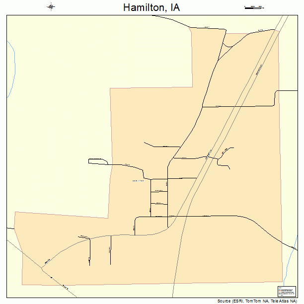 Hamilton, IA street map