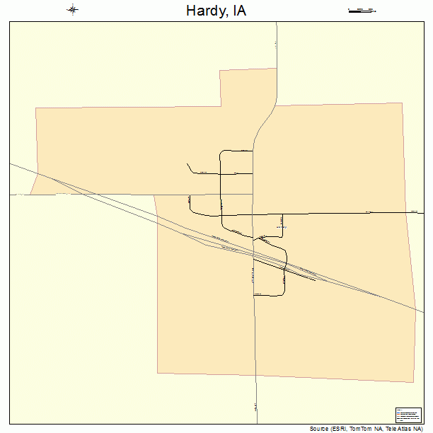 Hardy, IA street map