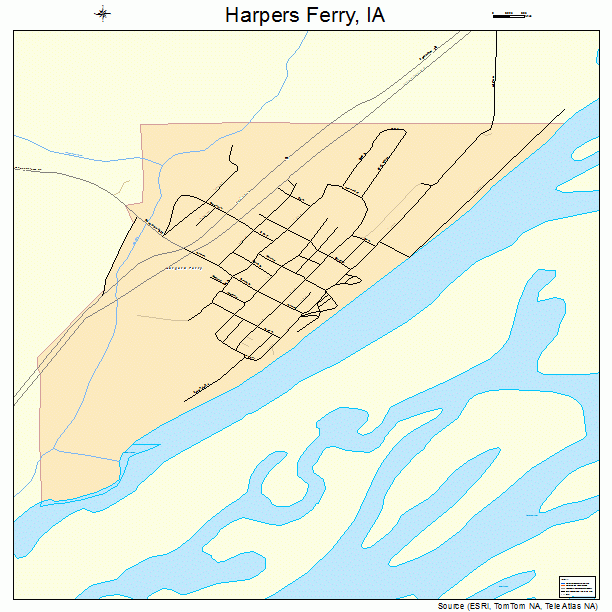 Harpers Ferry, IA street map