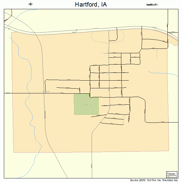 Hartford, IA street map