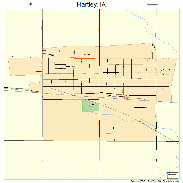 Hartley, IA street map