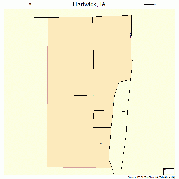 Hartwick, IA street map