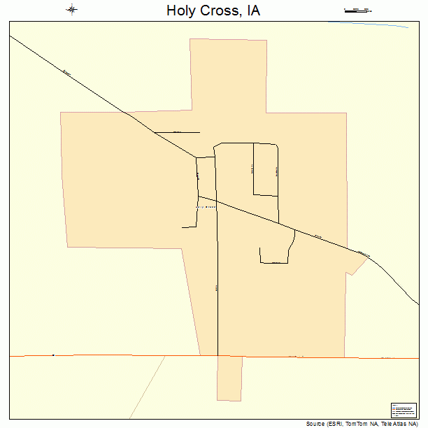 Holy Cross, IA street map