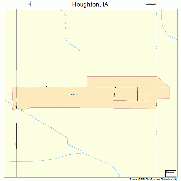 Houghton, IA street map