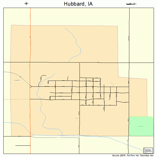Hubbard, IA street map