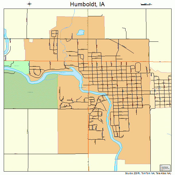 Humboldt, IA street map