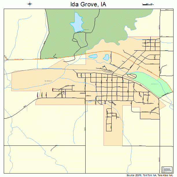 Ida Grove, IA street map