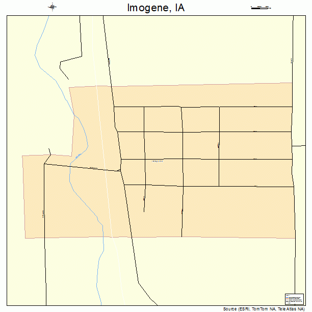 Imogene, IA street map