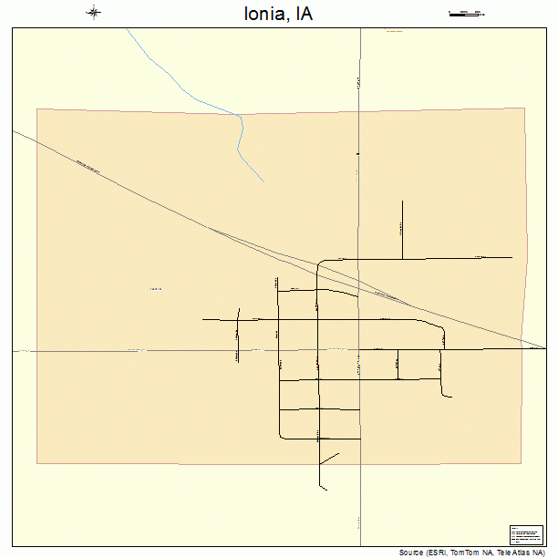 Ionia, IA street map