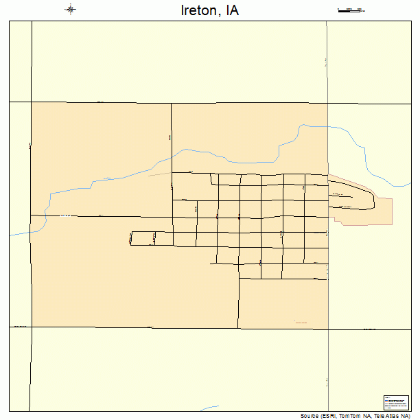 Ireton, IA street map
