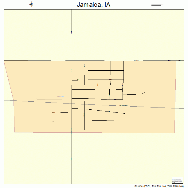 Jamaica, IA street map