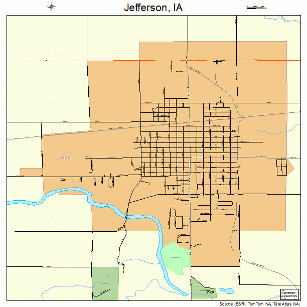 Jefferson, IA street map