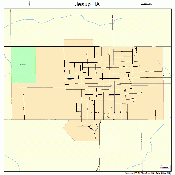 Jesup, IA street map