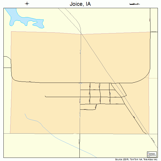 Joice, IA street map