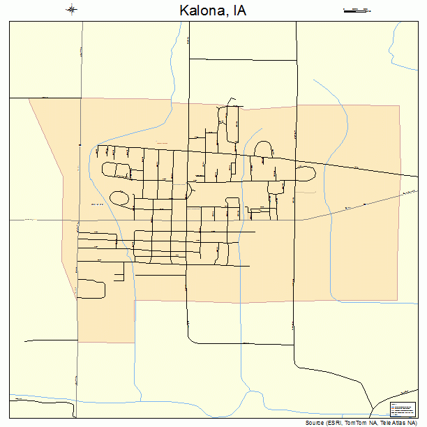 Kalona, IA street map