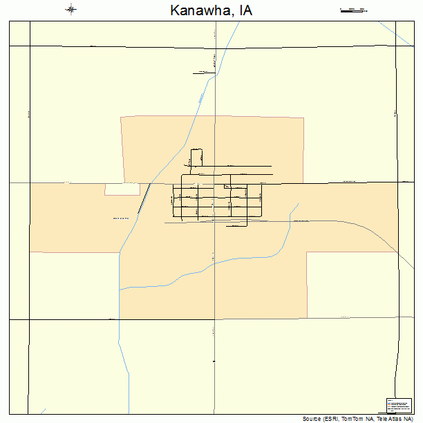 Kanawha, IA street map