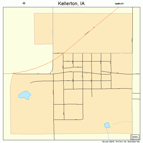 Kellerton, IA street map