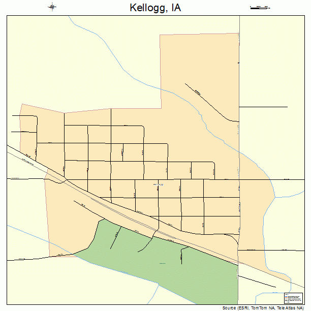 Kellogg, IA street map