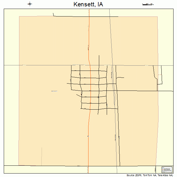 Kensett, IA street map