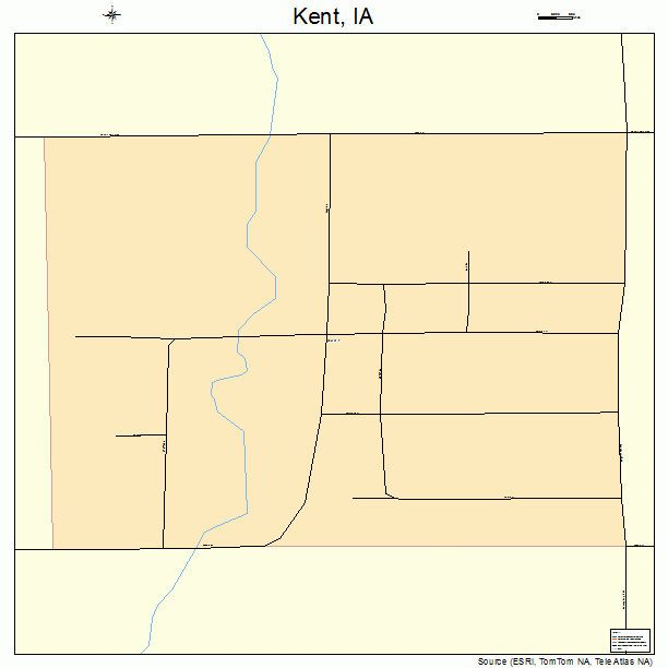 Kent, IA street map