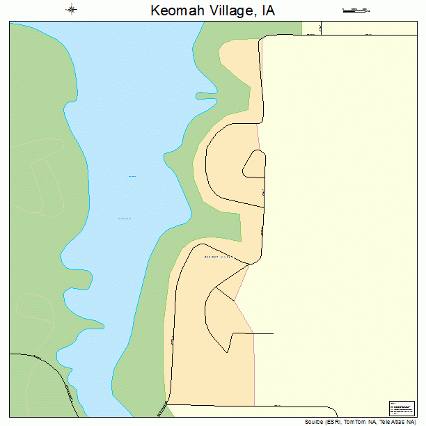 Keomah Village, IA street map