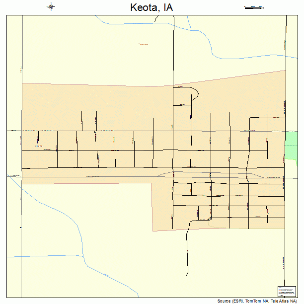 Keota, IA street map