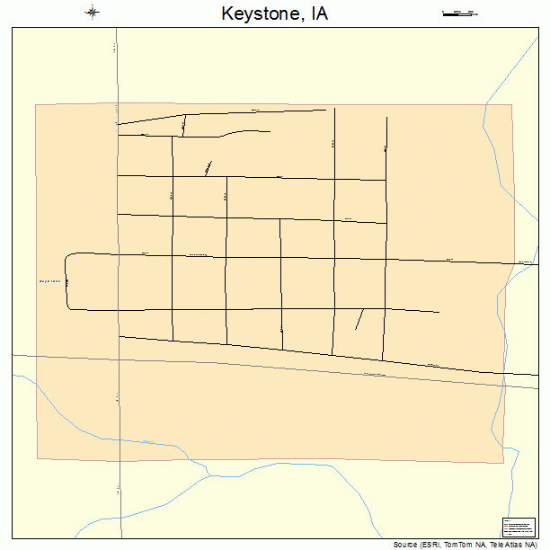 Keystone, IA street map
