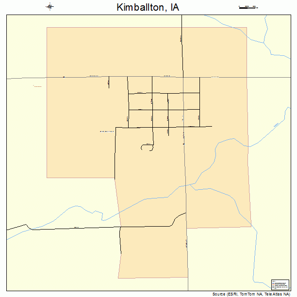 Kimballton, IA street map