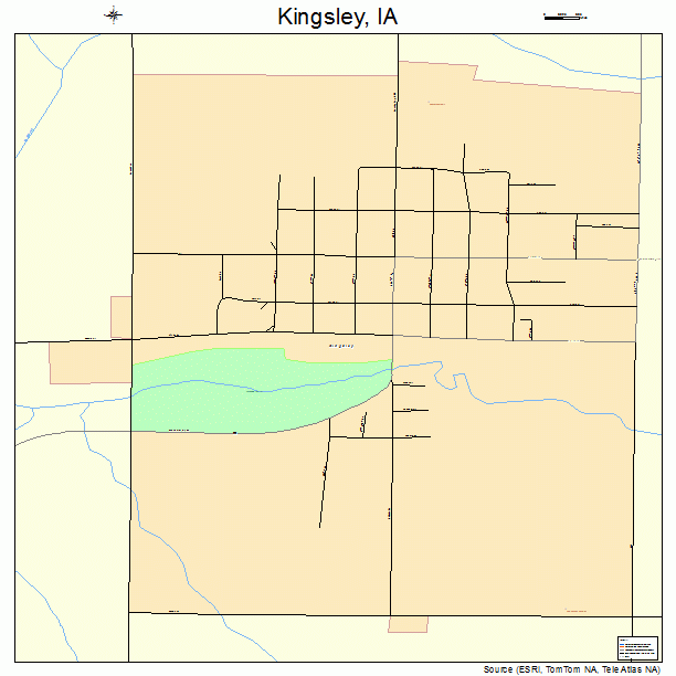 Kingsley, IA street map