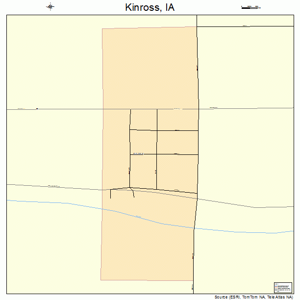 Kinross, IA street map