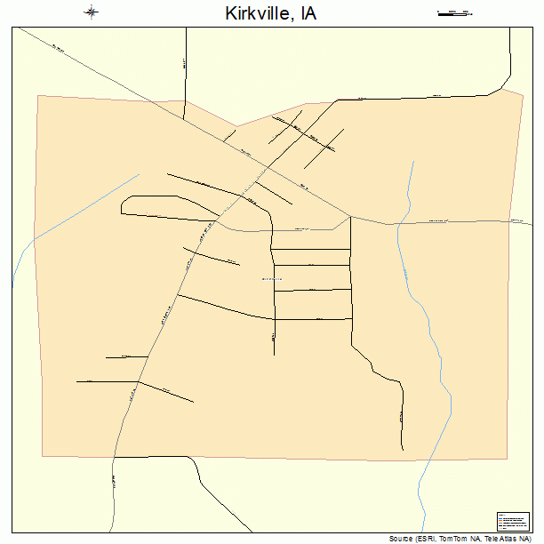 Kirkville, IA street map