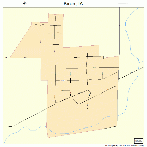Kiron, IA street map