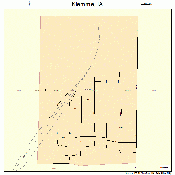 Klemme, IA street map