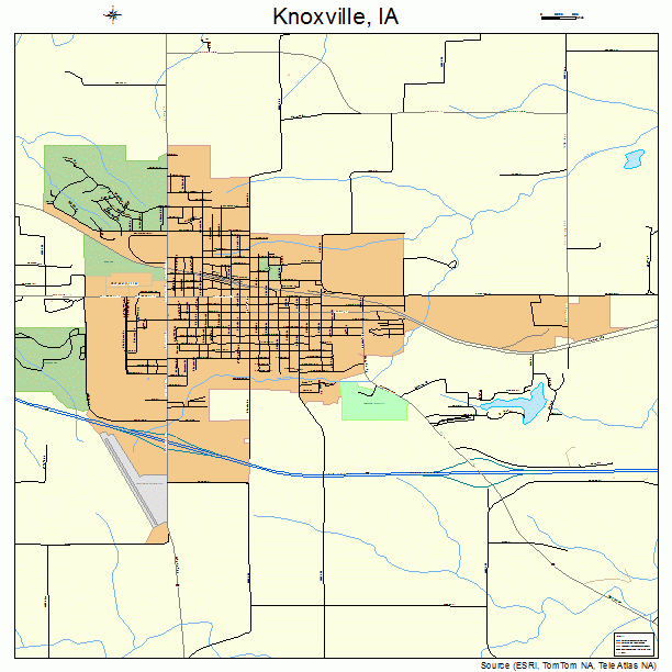 Knoxville, IA street map