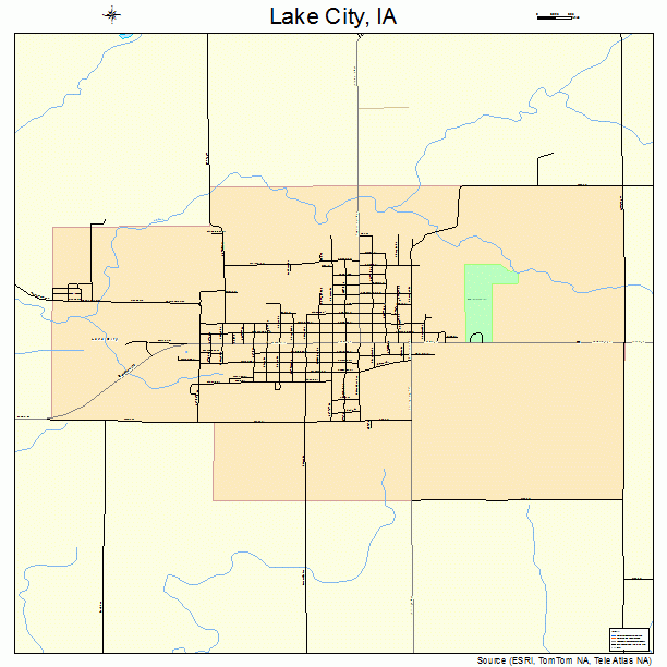 Lake City, IA street map