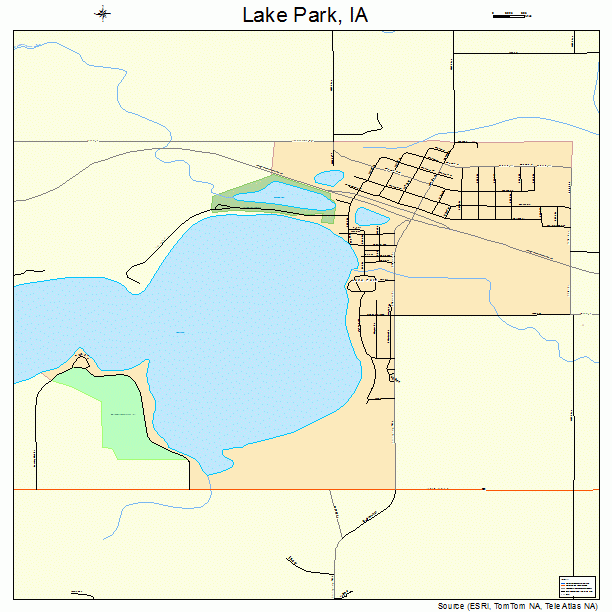 Lake Park, IA street map