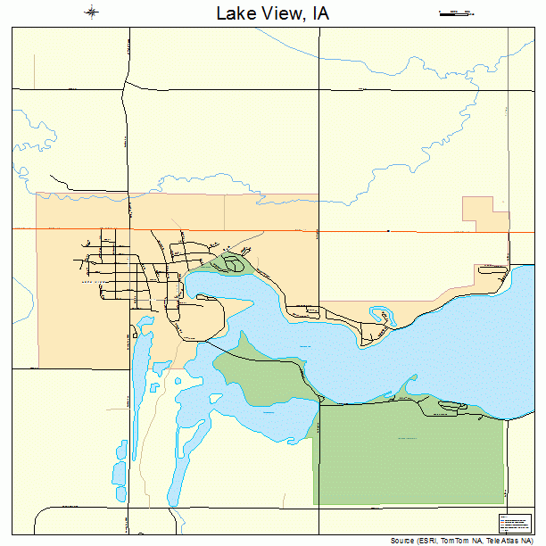 Lake View, IA street map