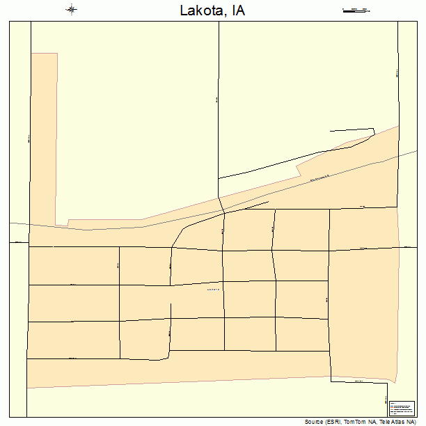 Lakota, IA street map