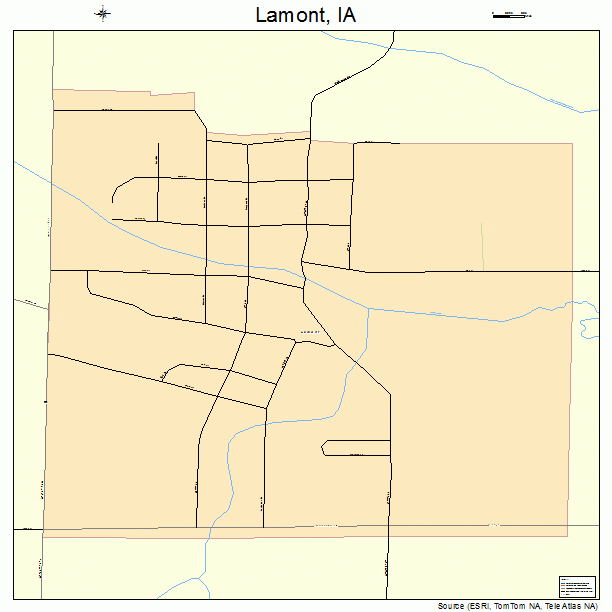 Lamont, IA street map
