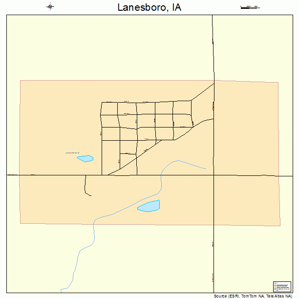 Lanesboro, IA street map