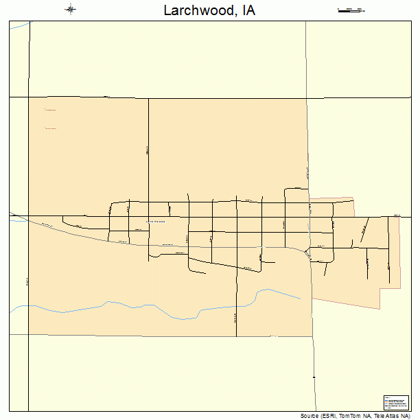 Larchwood, IA street map