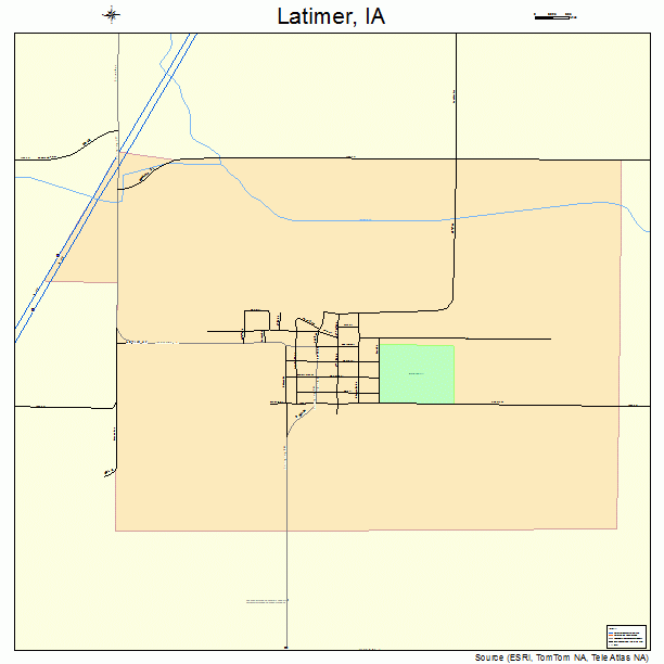 Latimer, IA street map