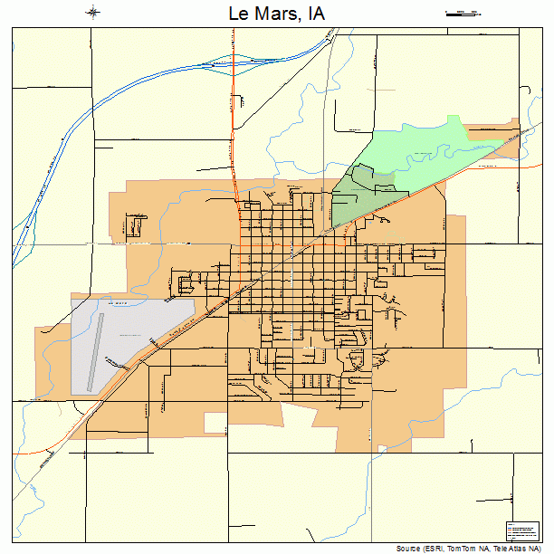 Le Mars, IA street map