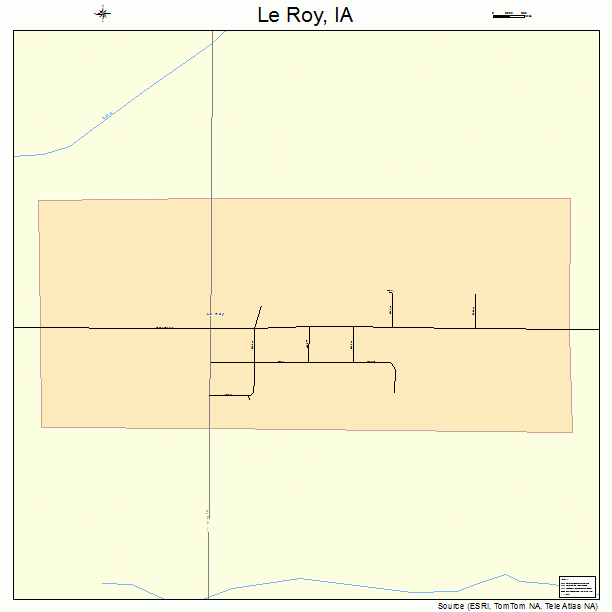 Le Roy, IA street map