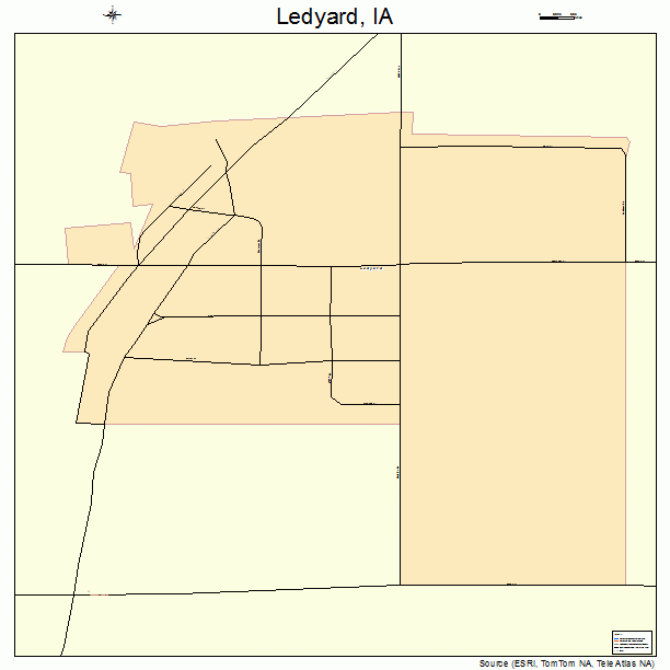 Ledyard, IA street map